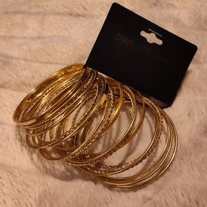Gold Bangle Set